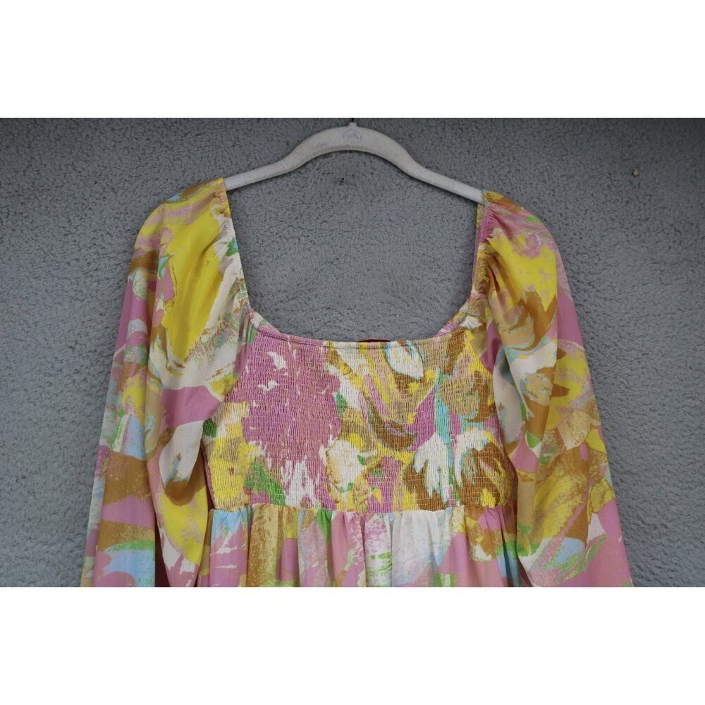 Flying Tomato Long Balloon Sleeves Dress-Size Medium-Lined-Cottagecore-BOHO - Picture 12 of 12